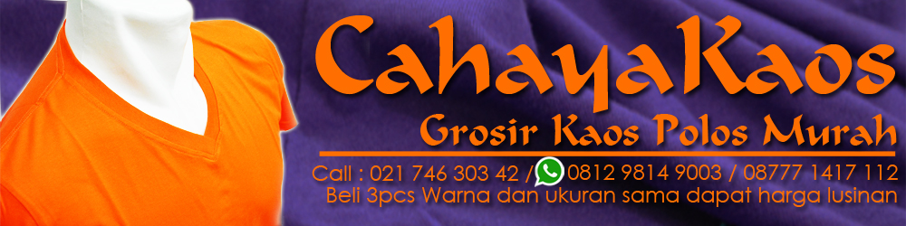 Pusat Grosir kaos polos termurah